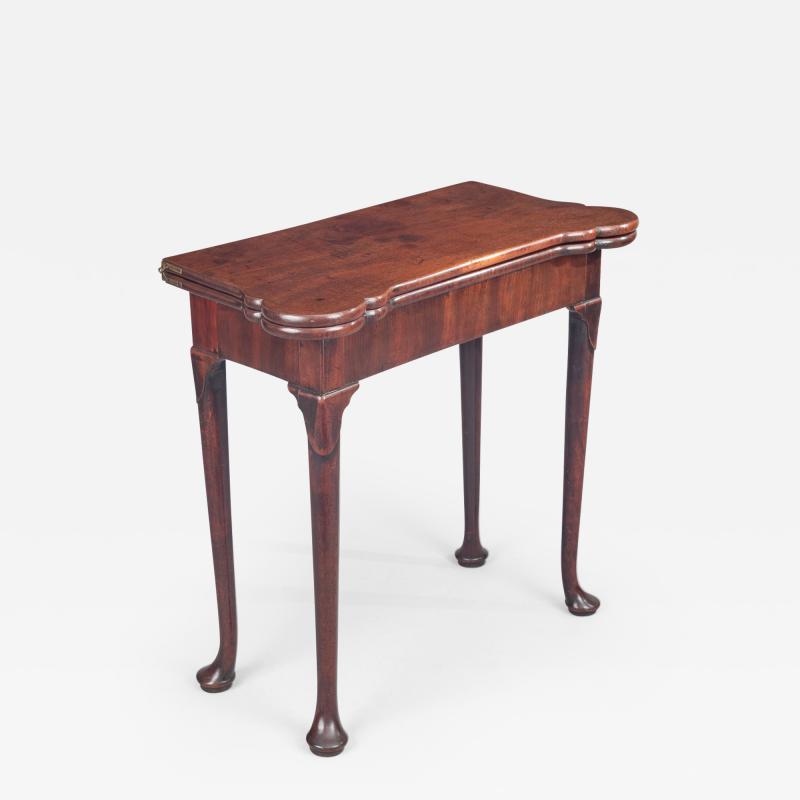 George II Mahogany Concertina Action Card Table