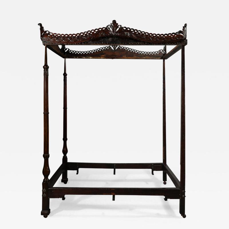 George II Mahogany Four Poster Bed Circa 1760