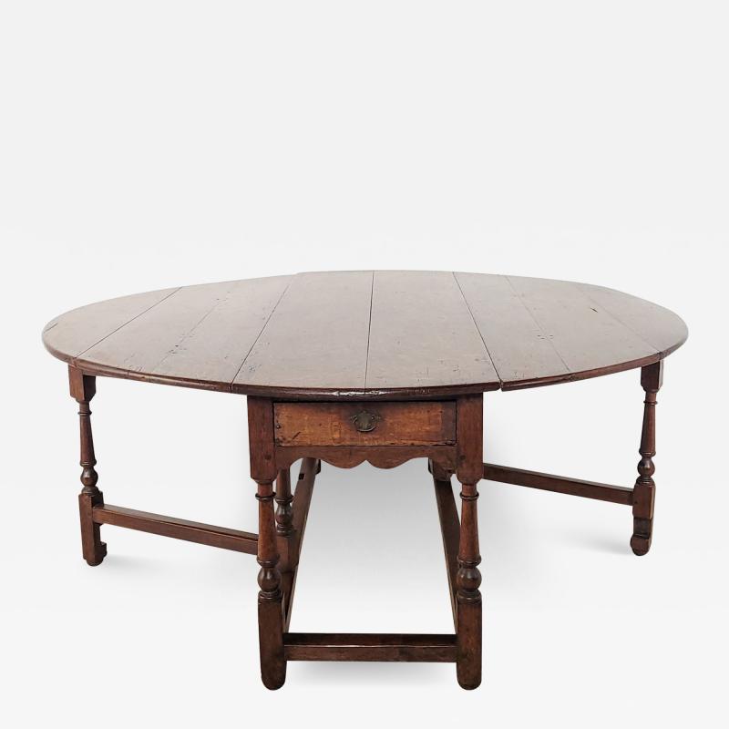 George II Oak Drop Leaf Table circa 1740