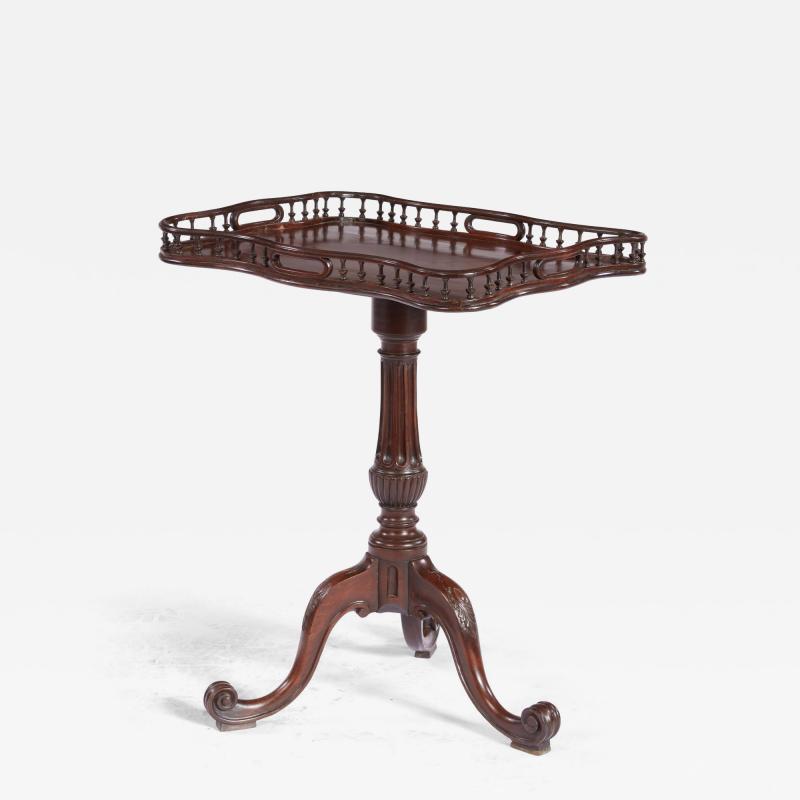 George II Scalloped and Galleried Tea Table