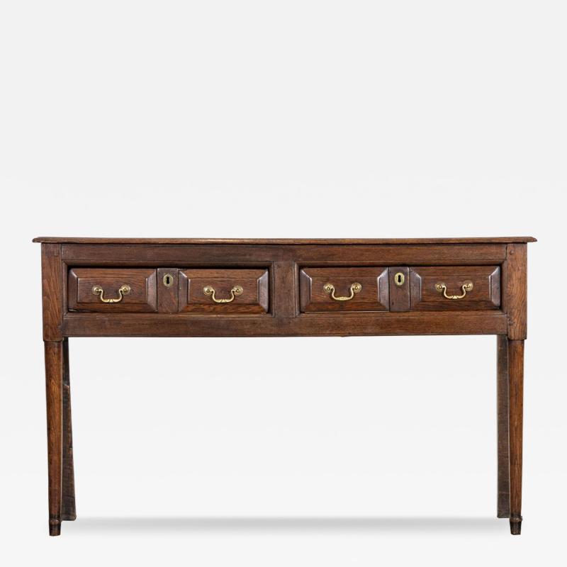 George III English Vernacular Oak Dresser Base
