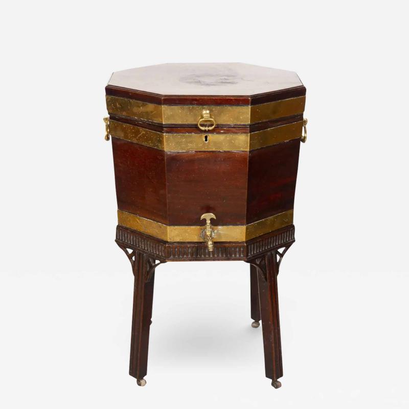 George III Mahogany And Brass Bound Cellarette