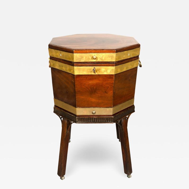 George III Mahogany And Brass Bound Cellarette