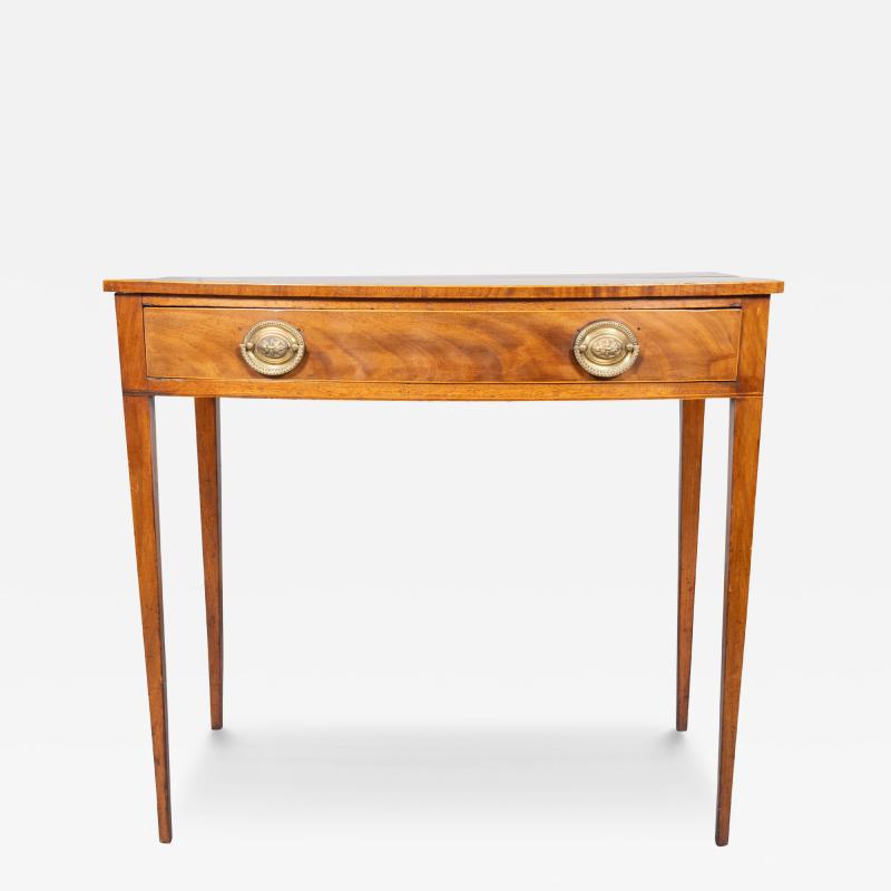 George III Mahogany Bowfront Side Table