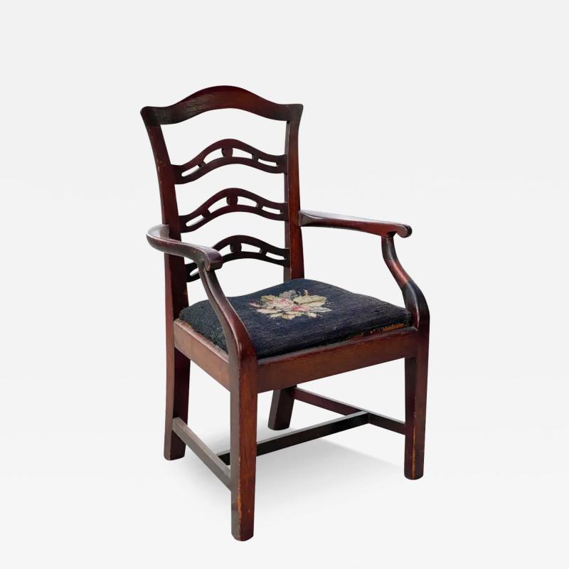 George III Mahogany Childs Armchair