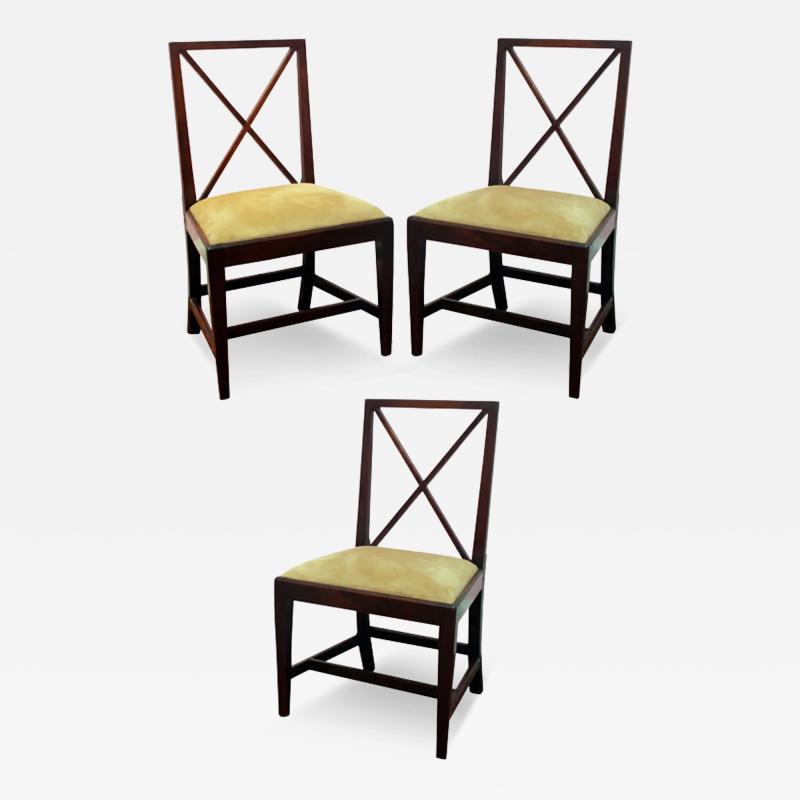 George III Mahogany Chinese Pattern Side Chairs