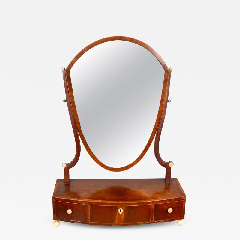 George III Mahogany Dressing Mirror