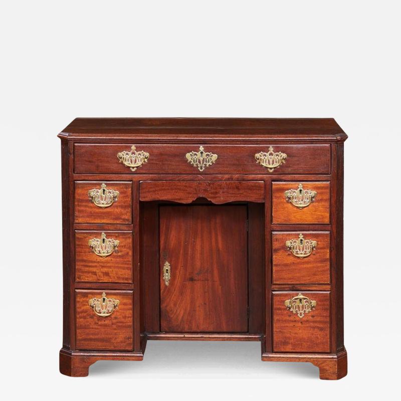 George III Mahogany Kneehole Desk