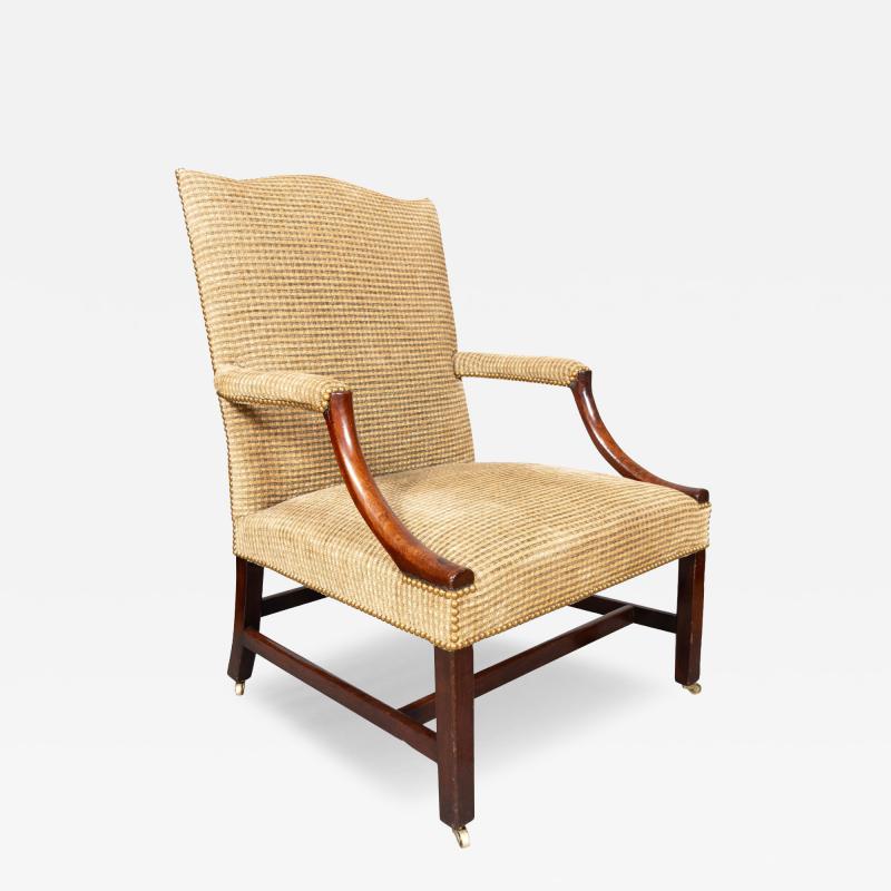 George III Mahogany Library Armchair