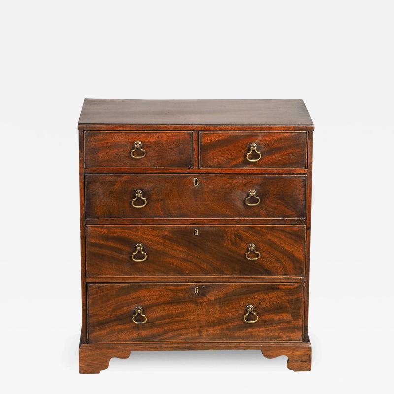 George III Mahogany Miniature Chest of Drawers