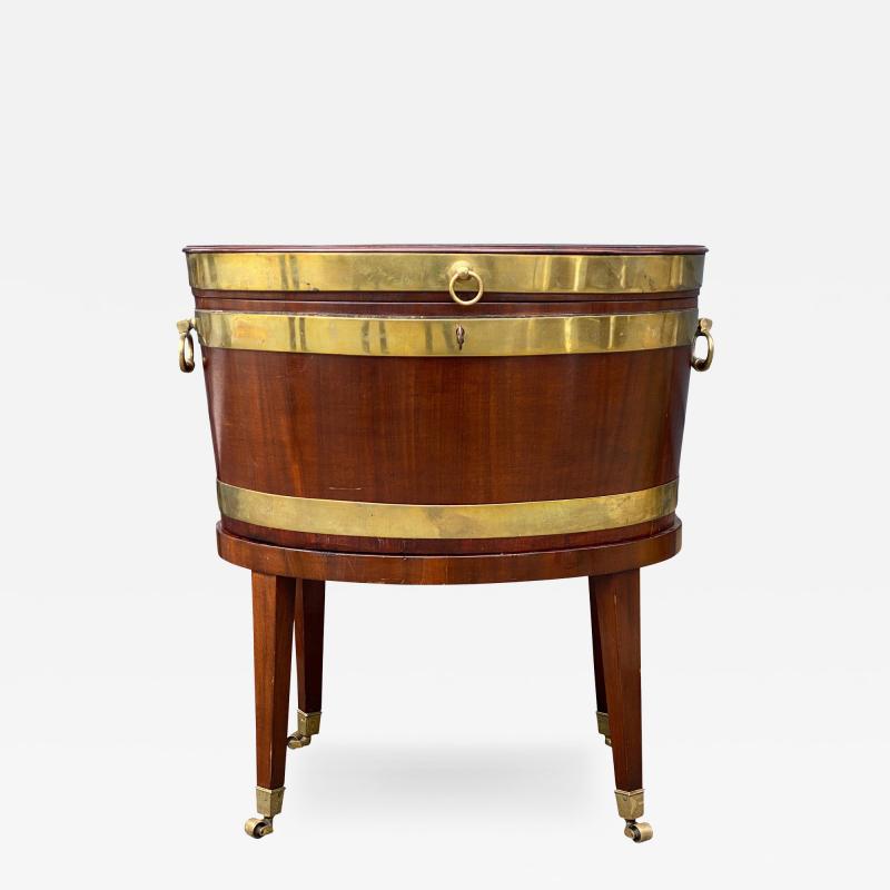 George III Mahogany Oval Cellarette