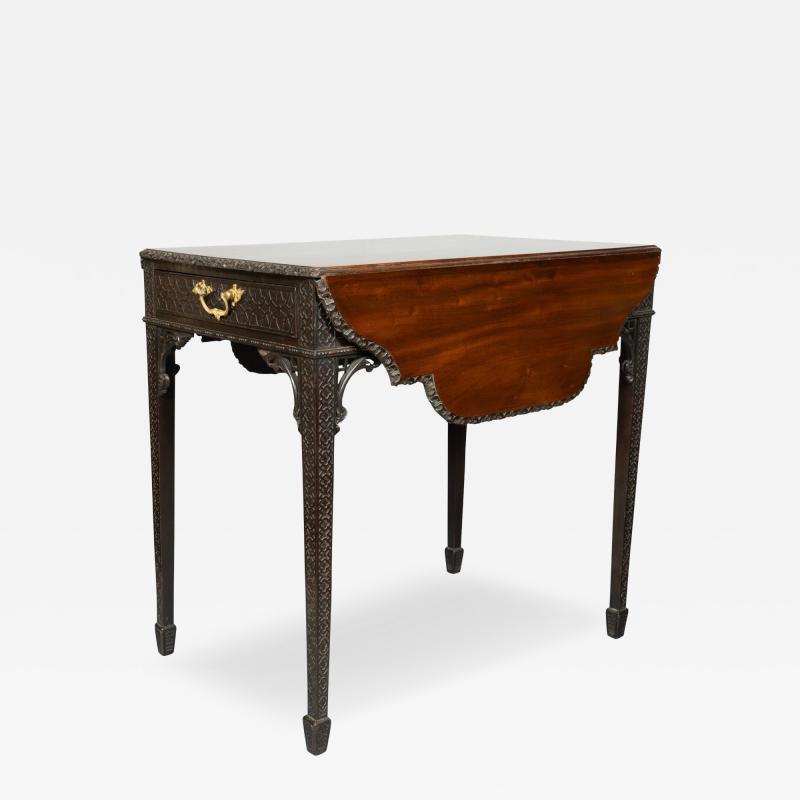 George III Mahogany Pembroke Table In The Manner Of Chippendale