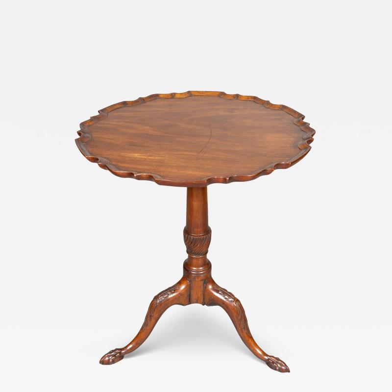 George III Mahogany Piecrust Tilt Top Table