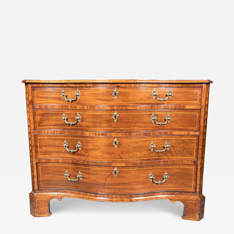 George III Mahogany Serpentine Chest Of Drawers