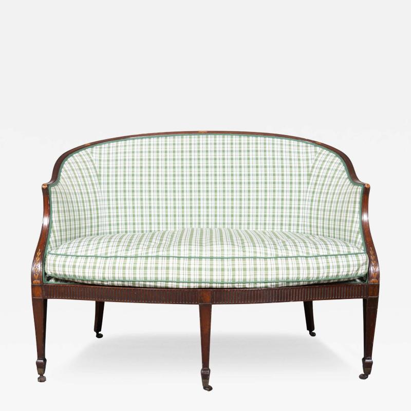 George III Mahogany Settee