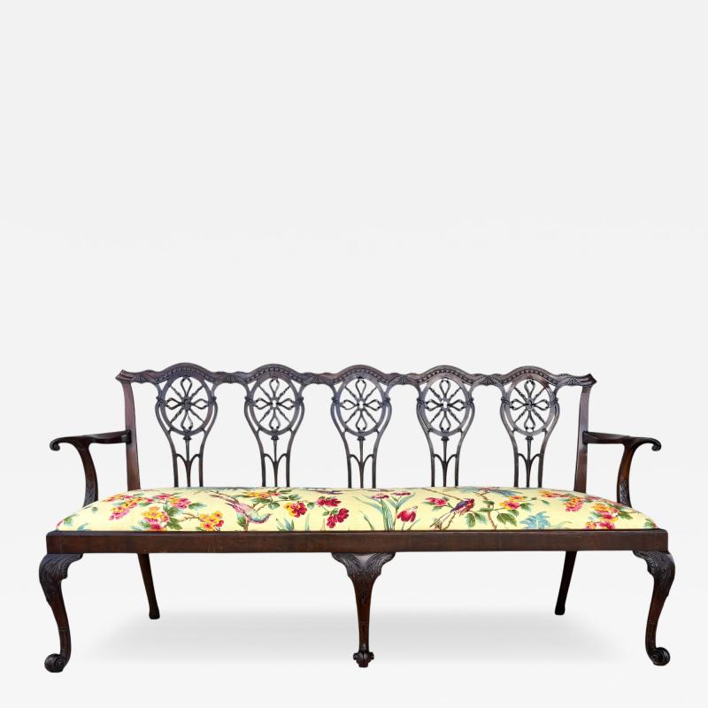 George III Mahogany Settee