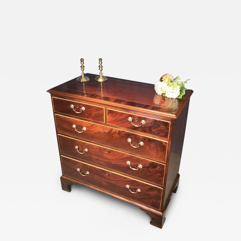 George III Mahogany Straight Front Chest of Drawers