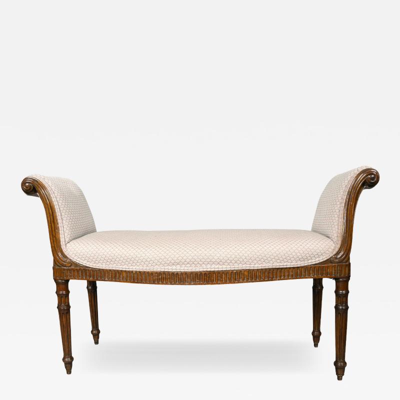 George III Mahogany Window Seat