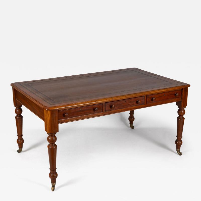 George III Mahogany Writing Table Circa 1830