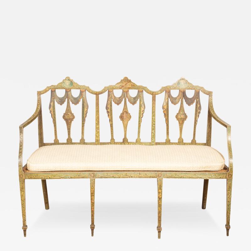 George III Painted Settee