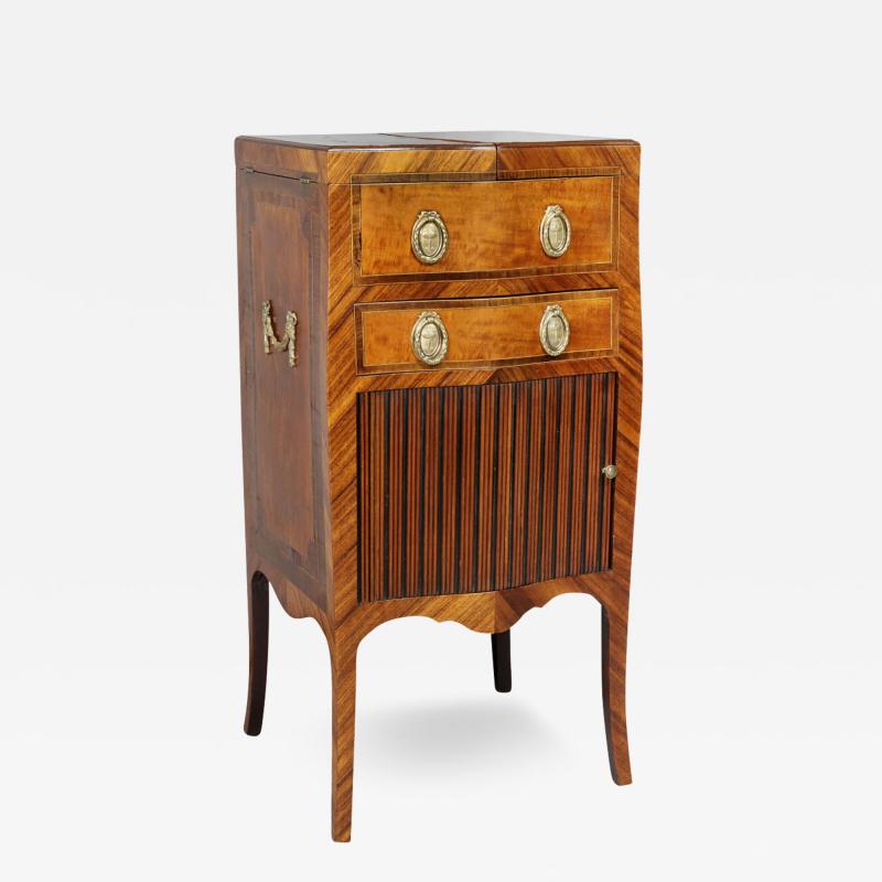 George III Rosewood and Satinwood Beau Brummel