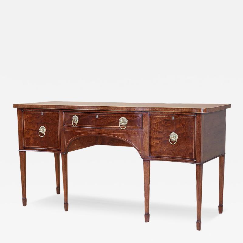 George III Style Crossbanded Mahogany Sideboard