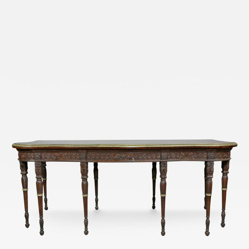 George III Style Finely Carved Mahogany Serving Table