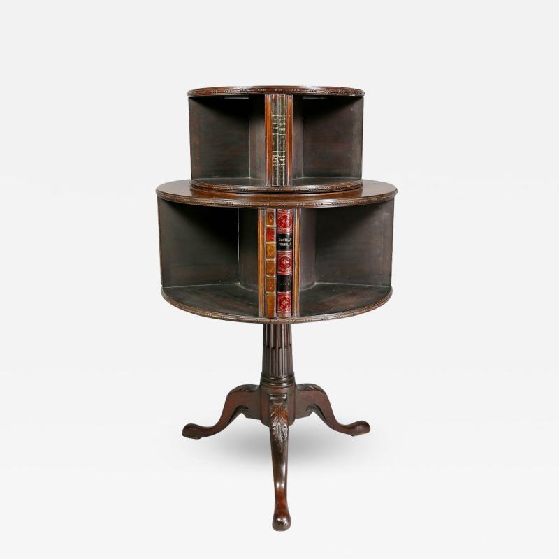 George III Style Mahogany Revolving Bookstand