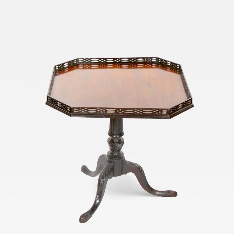 George III Style Mahogany Tilt Top Table