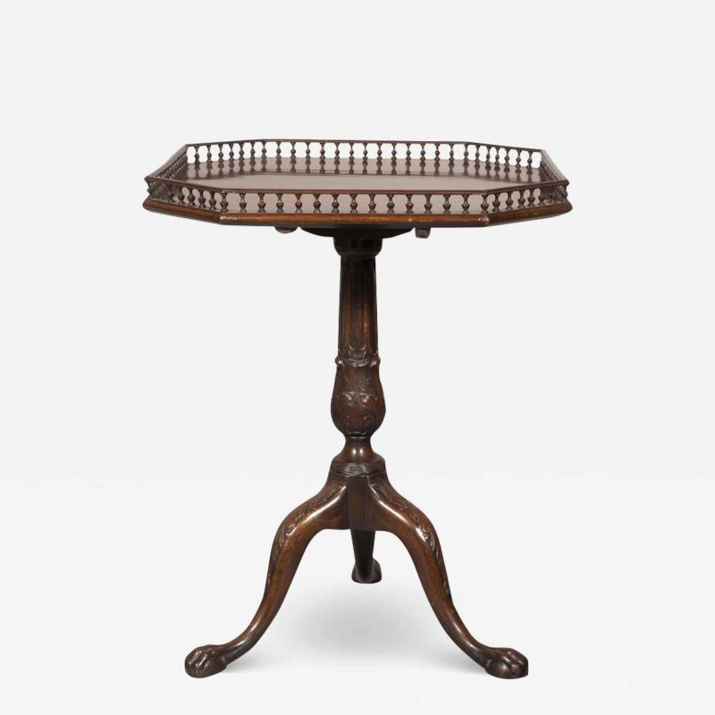 George III Style Mahogany Tilt Top Table