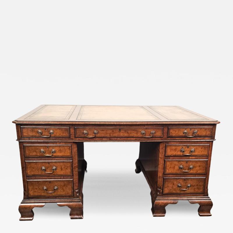 George III Style Partners Desk England 19th century