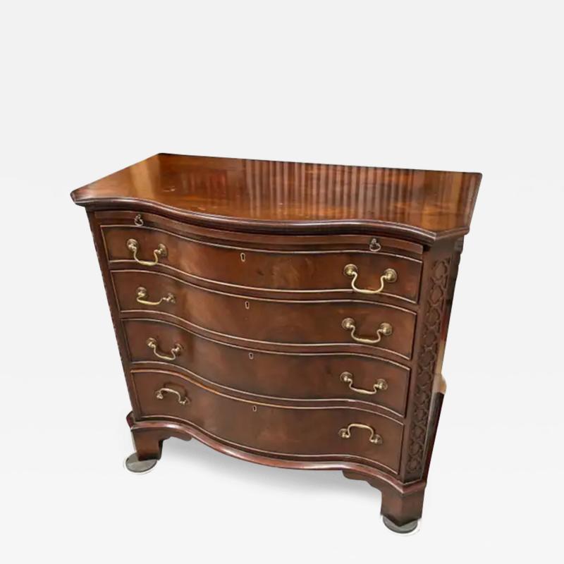 George III Style Serpentine Mahogany Chest of Drawers