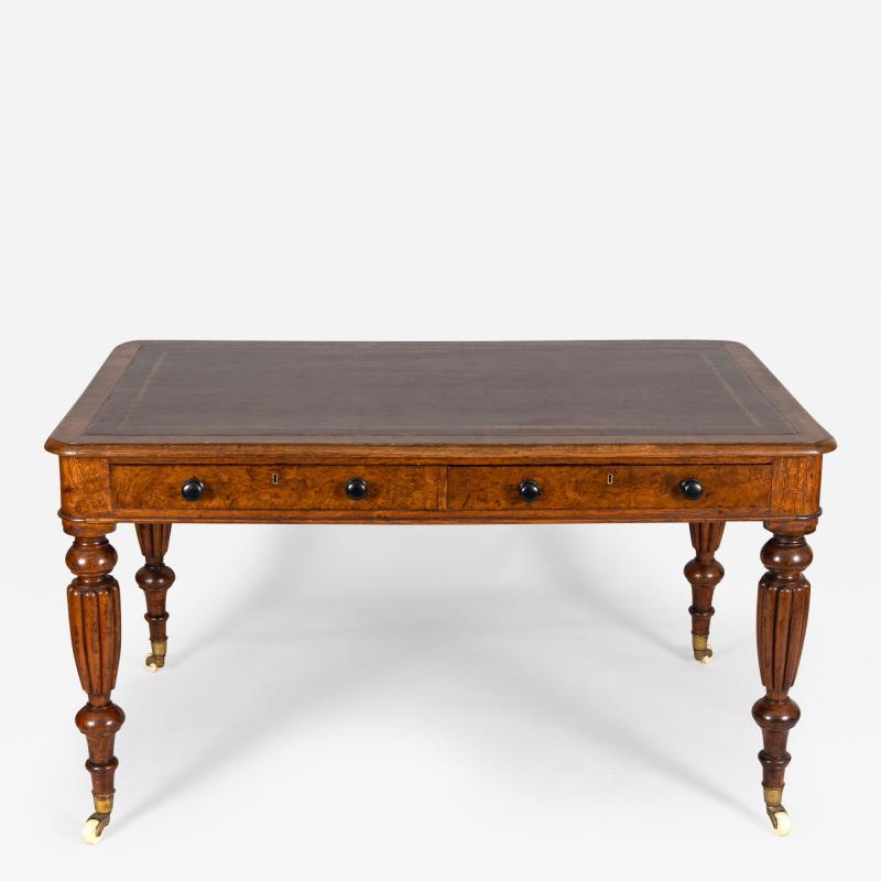 George IV Pollard Oak Writing Table