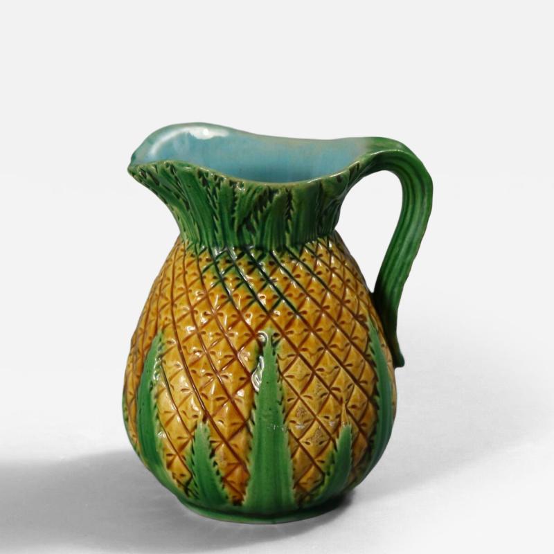 George Jones Majolica Pineapple Form Milk Jug
