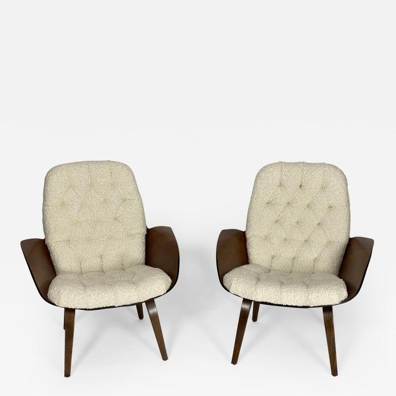 George Mulhauser Iconic Pair of Mr Chair Lounge by George Mulhauser