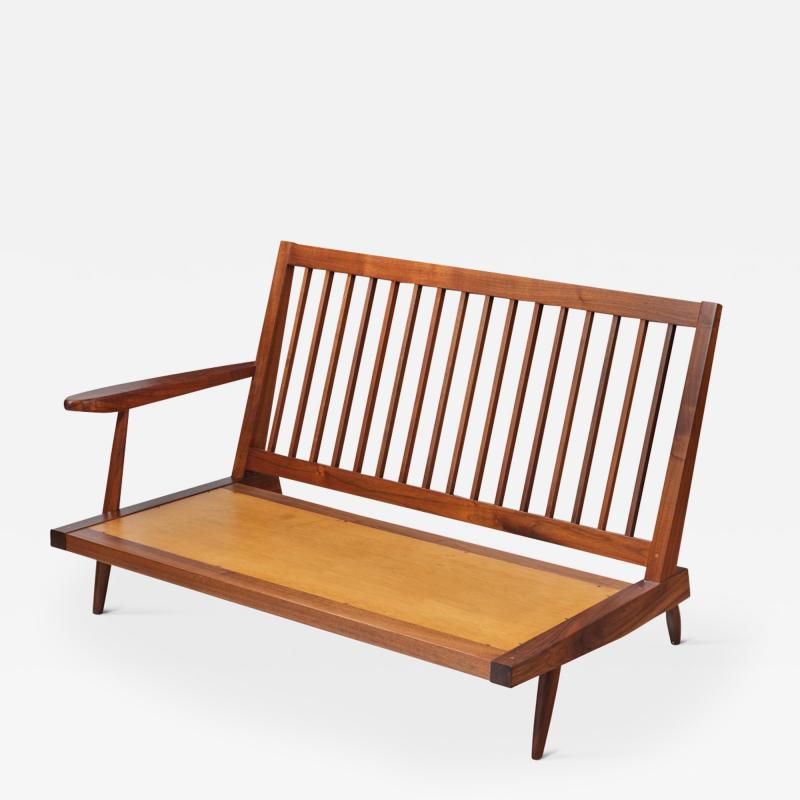 George Nakashima 4 Settee with Right Shaped Arm