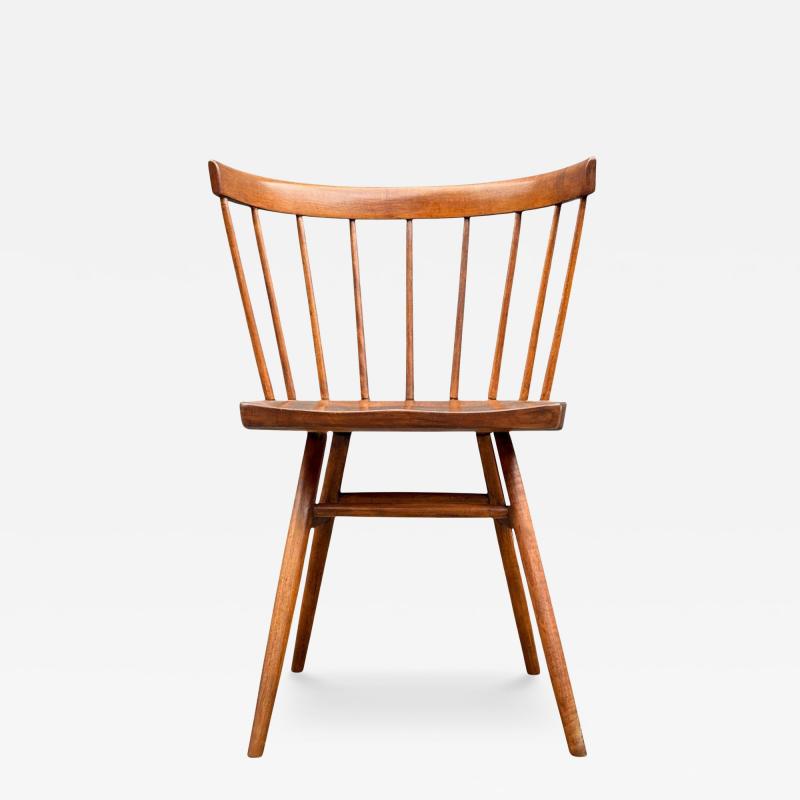 George Nakashima Early Mid Century Modern Spindle Back George Nakashima Straight Chair for Knoll