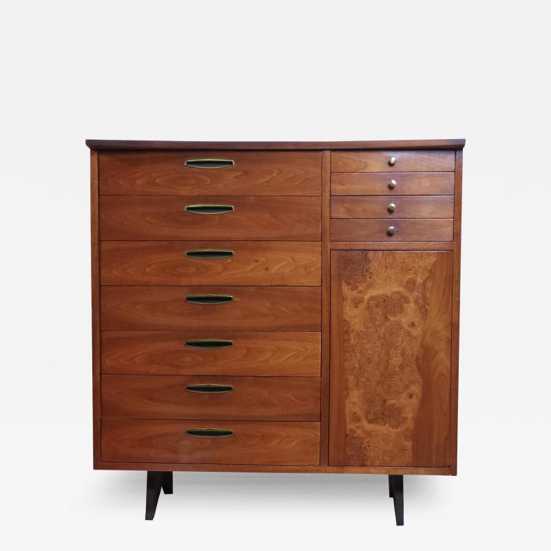 George Nakashima George Nakashima Origins Widdicomb Walnut Tall Chest Dresser 1962
