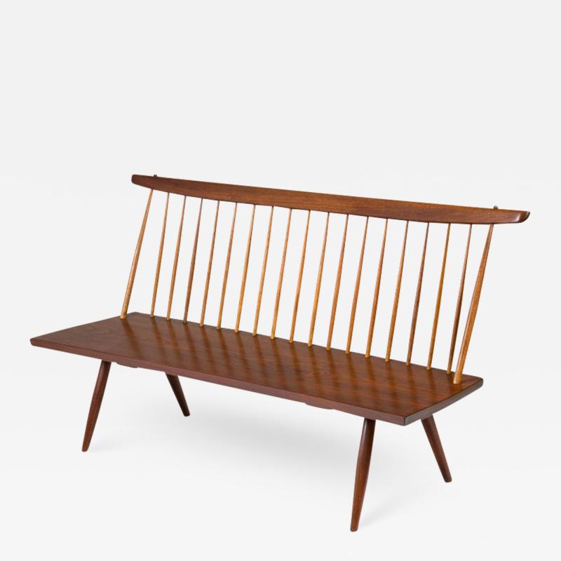 Nakashima Nakashima Walnut Spindle Back Bench