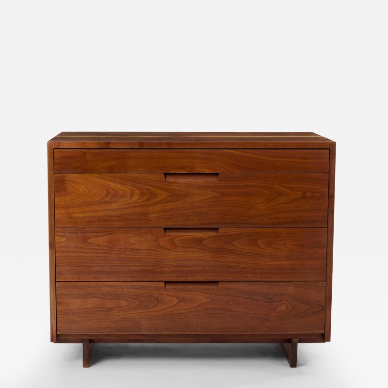 George Nakashima George Nakashima black american walnut chest of drawers 1955