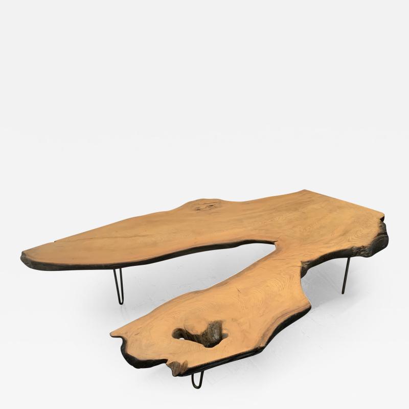 George Nakashima Large Organic Live Edge Coffee Table