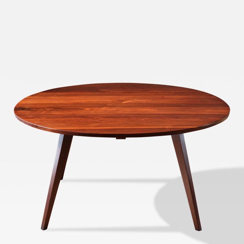 George Nakashima Very Early Round Splay Leg Dining Table