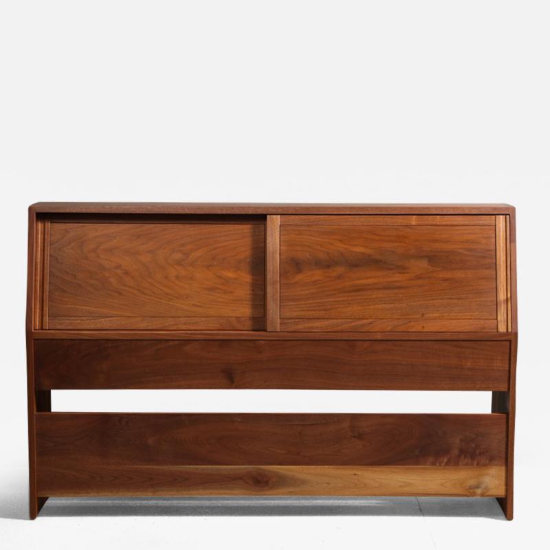 George Nakashima Walnut Headboard by George Nakashima