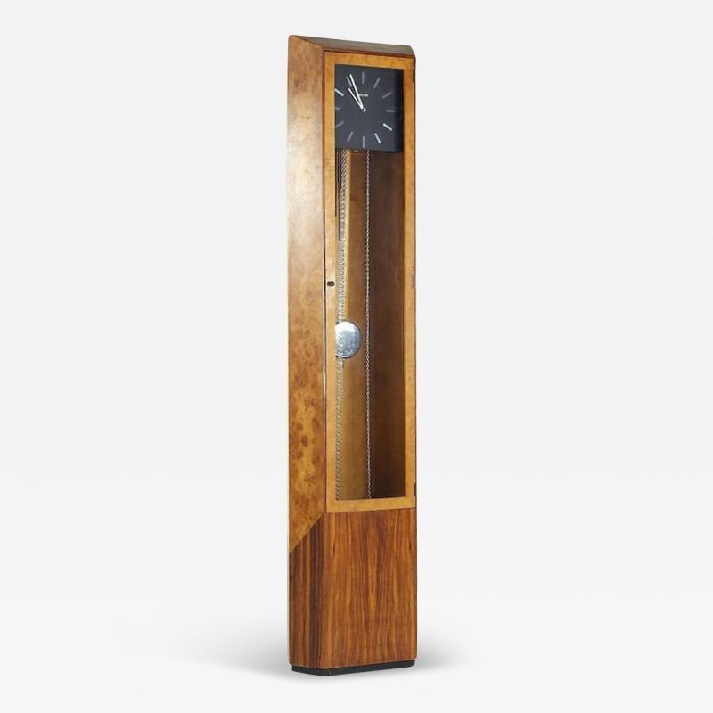 George Nelson George Nelson Mid Century Burlwood and Rosewood Grandfather Clock