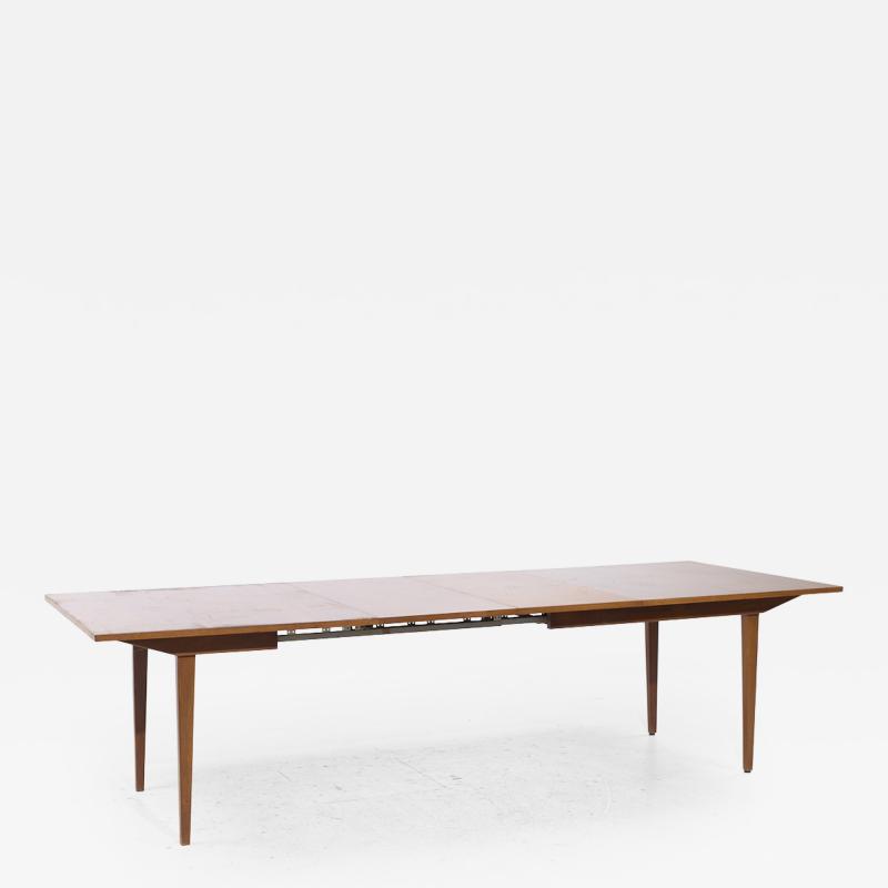 George Nelson George Nelson for Herman Miller Mid Century Walnut Hidden Leaf Dining Table