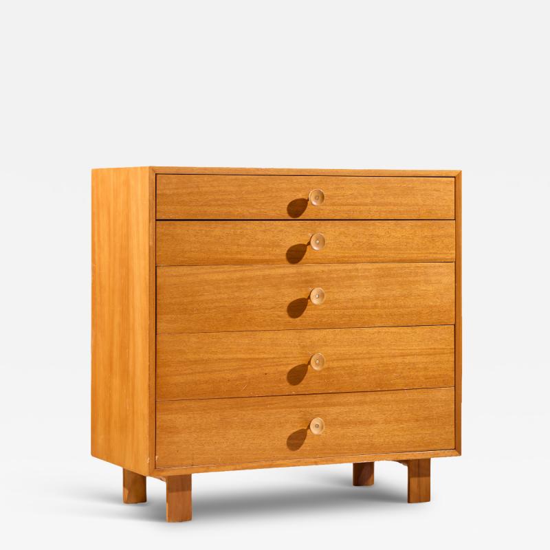 George Nelson George Nelson for Herman Miller Walnut Highboy Dresser with Cupcake Pulls
