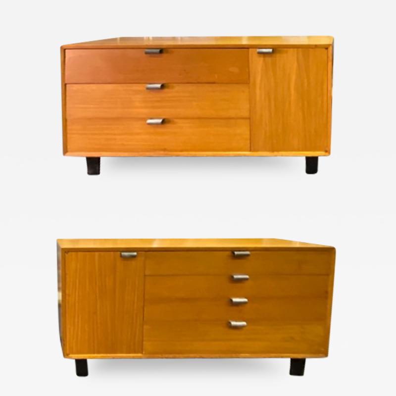 George Nelson MID CENTURY PAIR OF GEORGE NELSON FOR HERMAN MILLER PRIMAVERA CABINETS