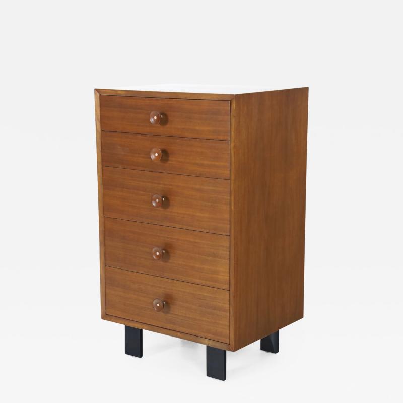 George Nelson Mid Century Modern Walnut Dresser by George Nelson for Herman Miller