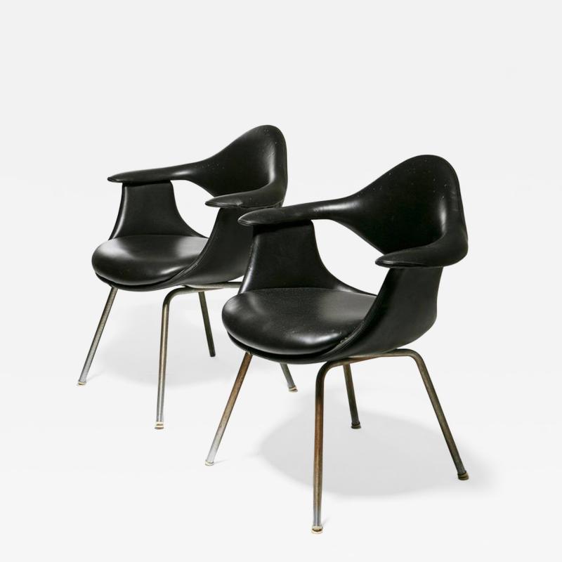 George Nelson Pair of DAF Armchairs by George Nelson for ICF