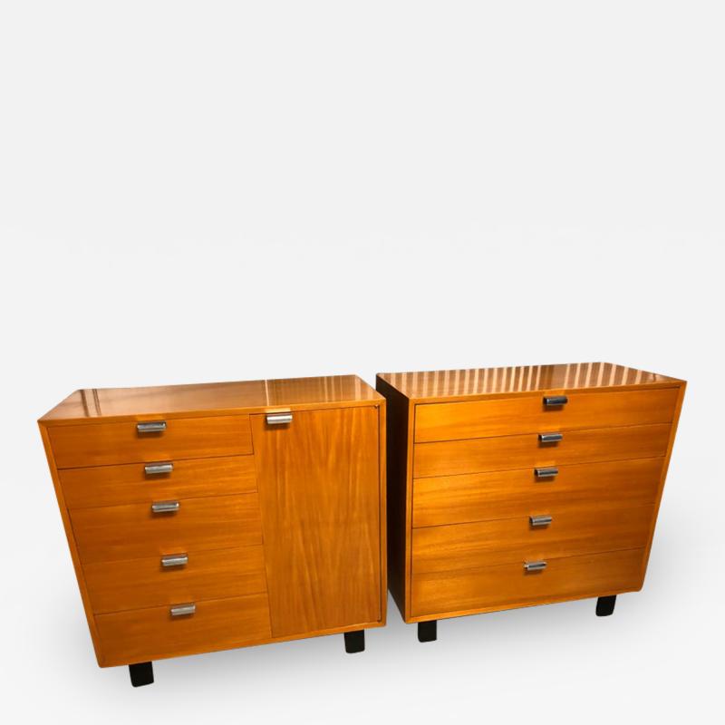 George Nelson Pair of George Nelson for Herman Miller Bureau Cabinets